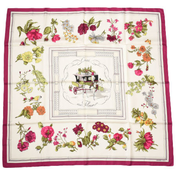 HERMÈS カレ　Ouai aux Fleurs HERMÈS カレ Ouai aux Fleurs Quai aux Fleurs Hermès Carré